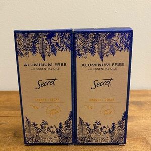 Secret Aluminum-Free Deodorant Orange + Cedar